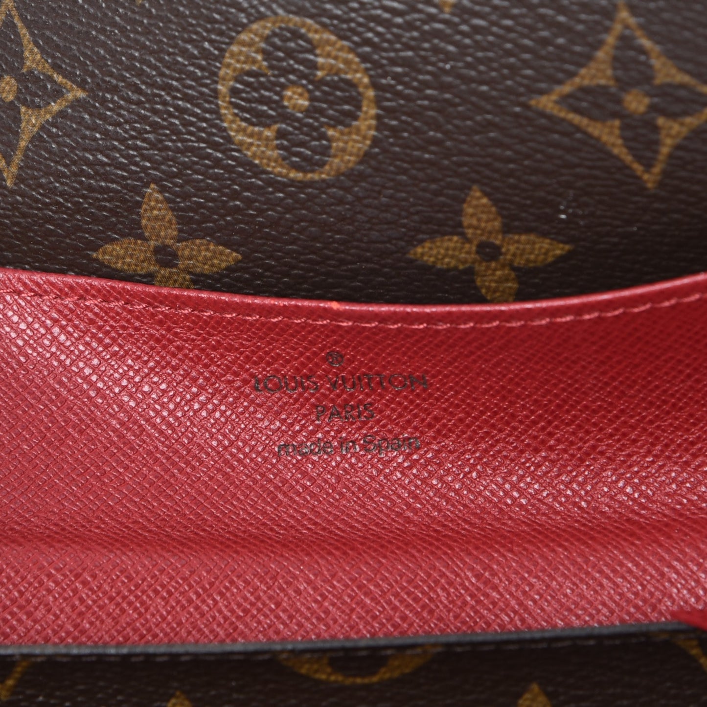 Monogram Emilie Wallet Rouge