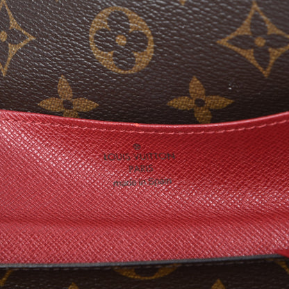 Louis Vuitton Monogram Emilie Wallet Rouge 6 of 10