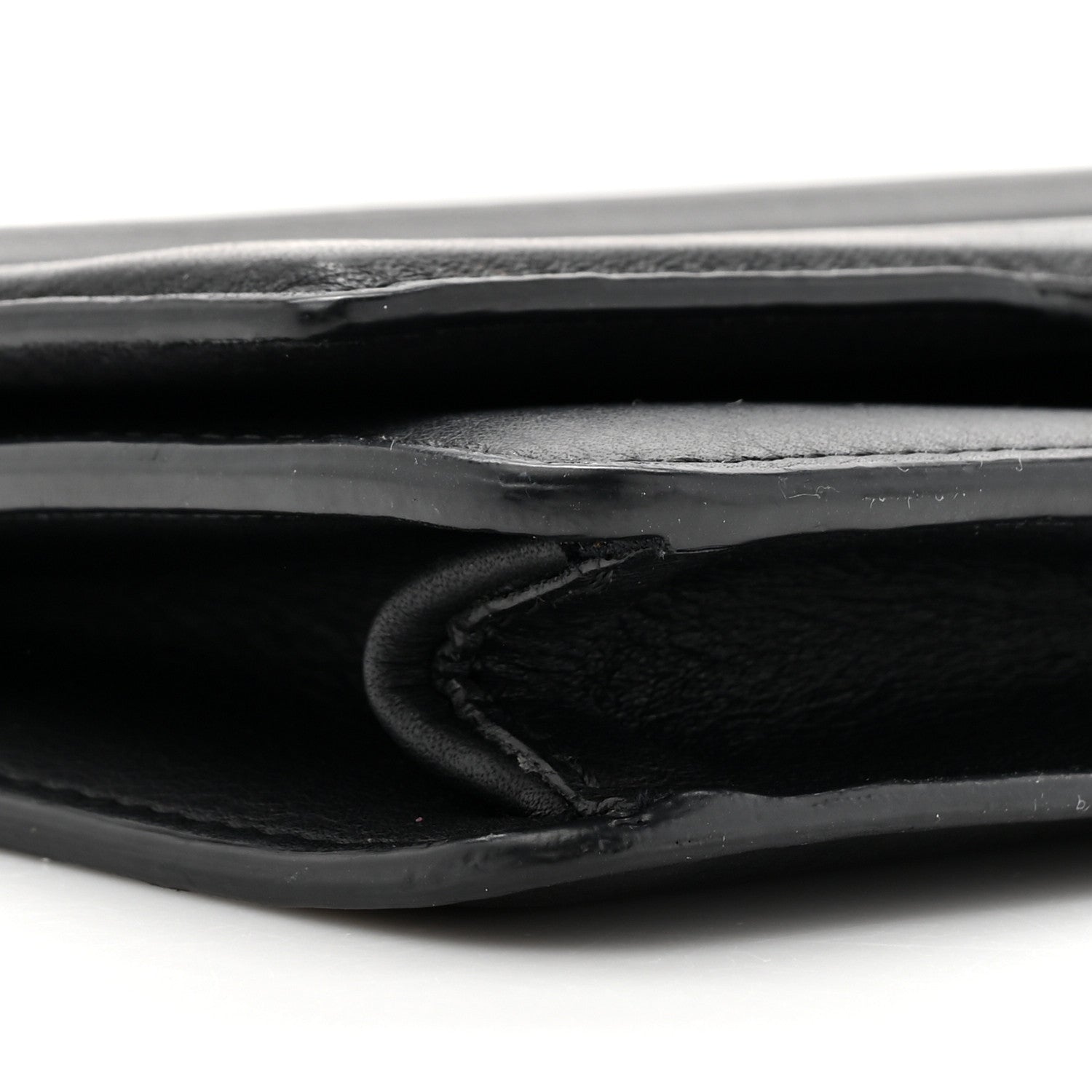 Fendi Vitello Flamingo Tube Wallet on Chain Black 10 of 14