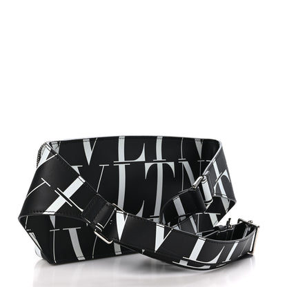 Valentino Garavani Calfskin Mens VLTN Belt Bag Black White 3 of 9