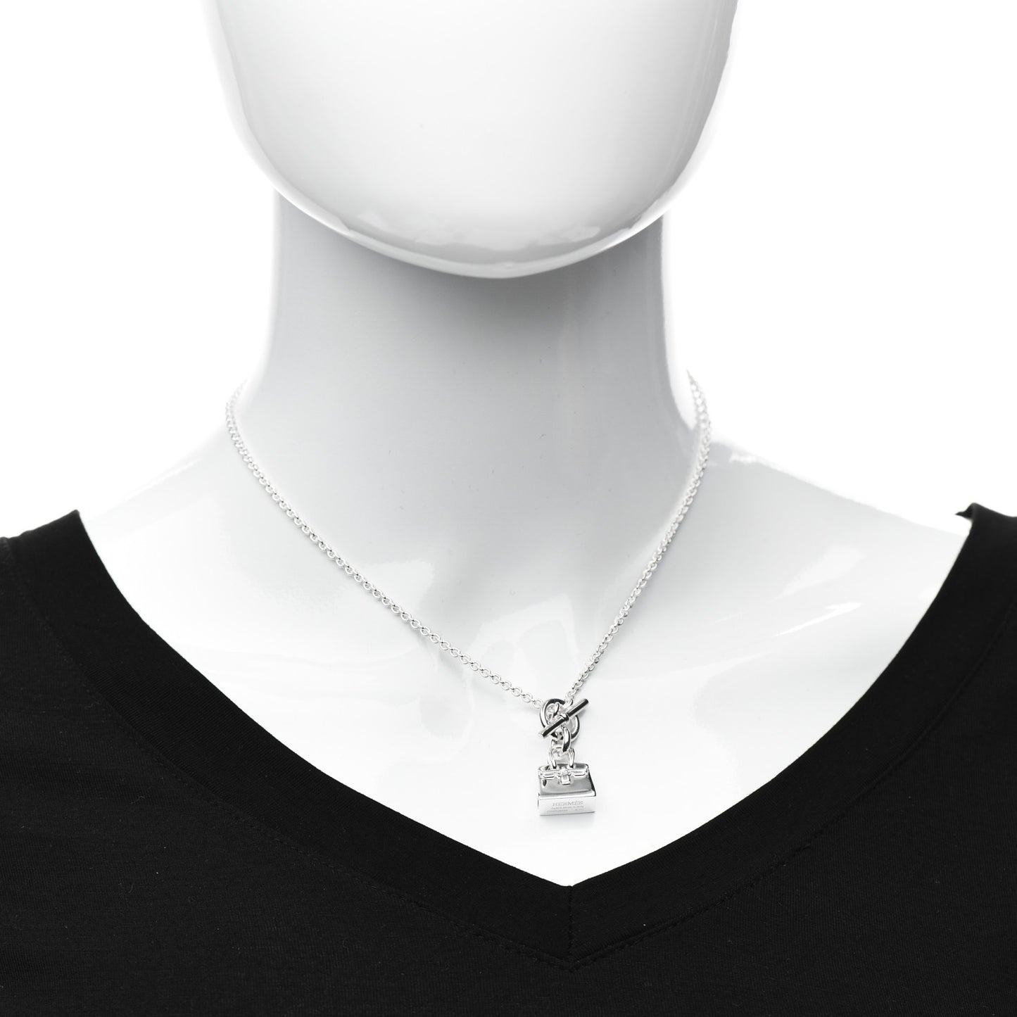 Sterling Silver Birkin Amulette Pendant Necklace