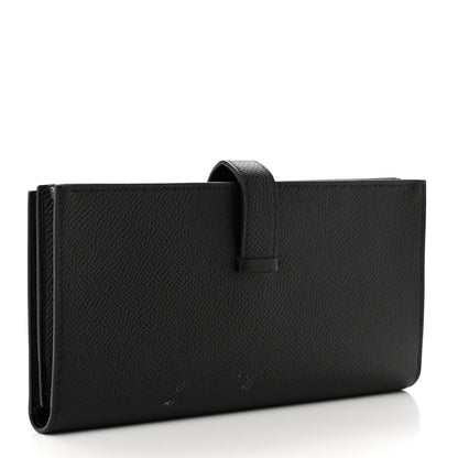 Hermes Epsom Monochrome Bearn Gusset Wallet Black 3 of 8