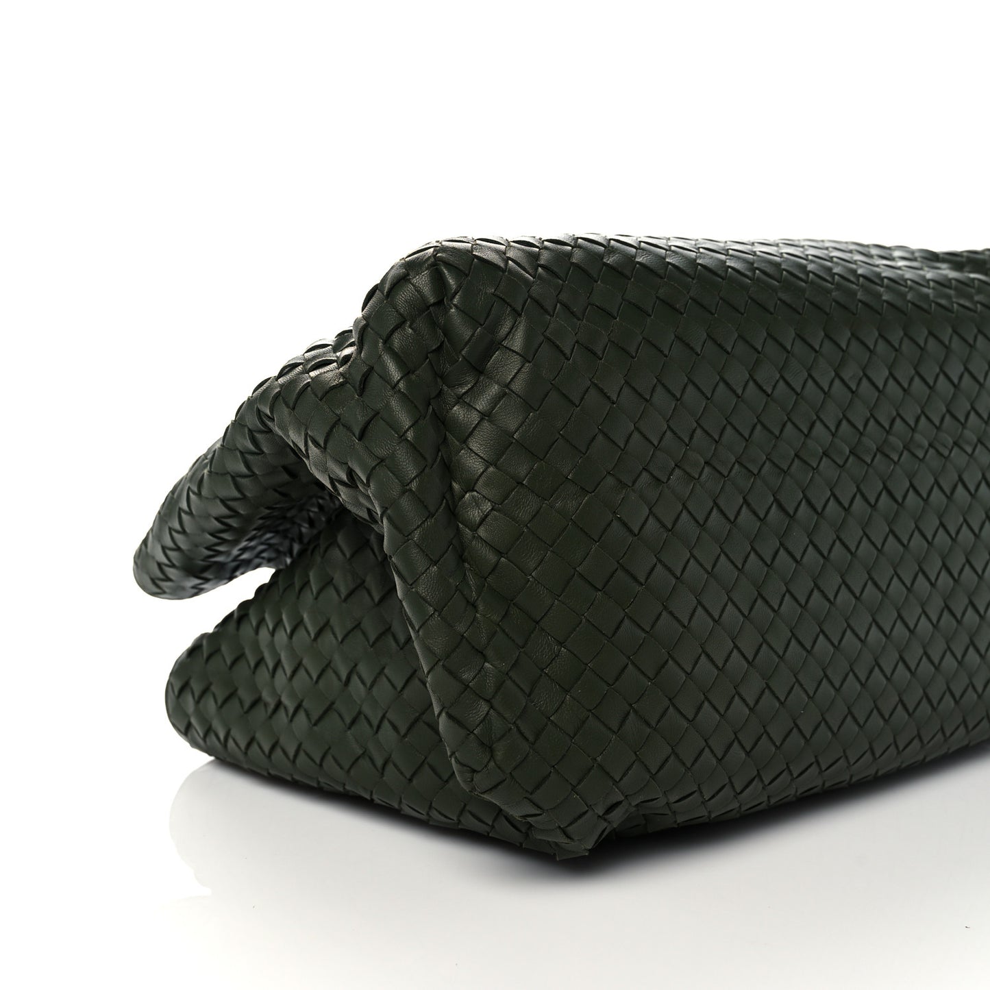 Nappa Intrecciato Large Classic Chain Strap Tote Green