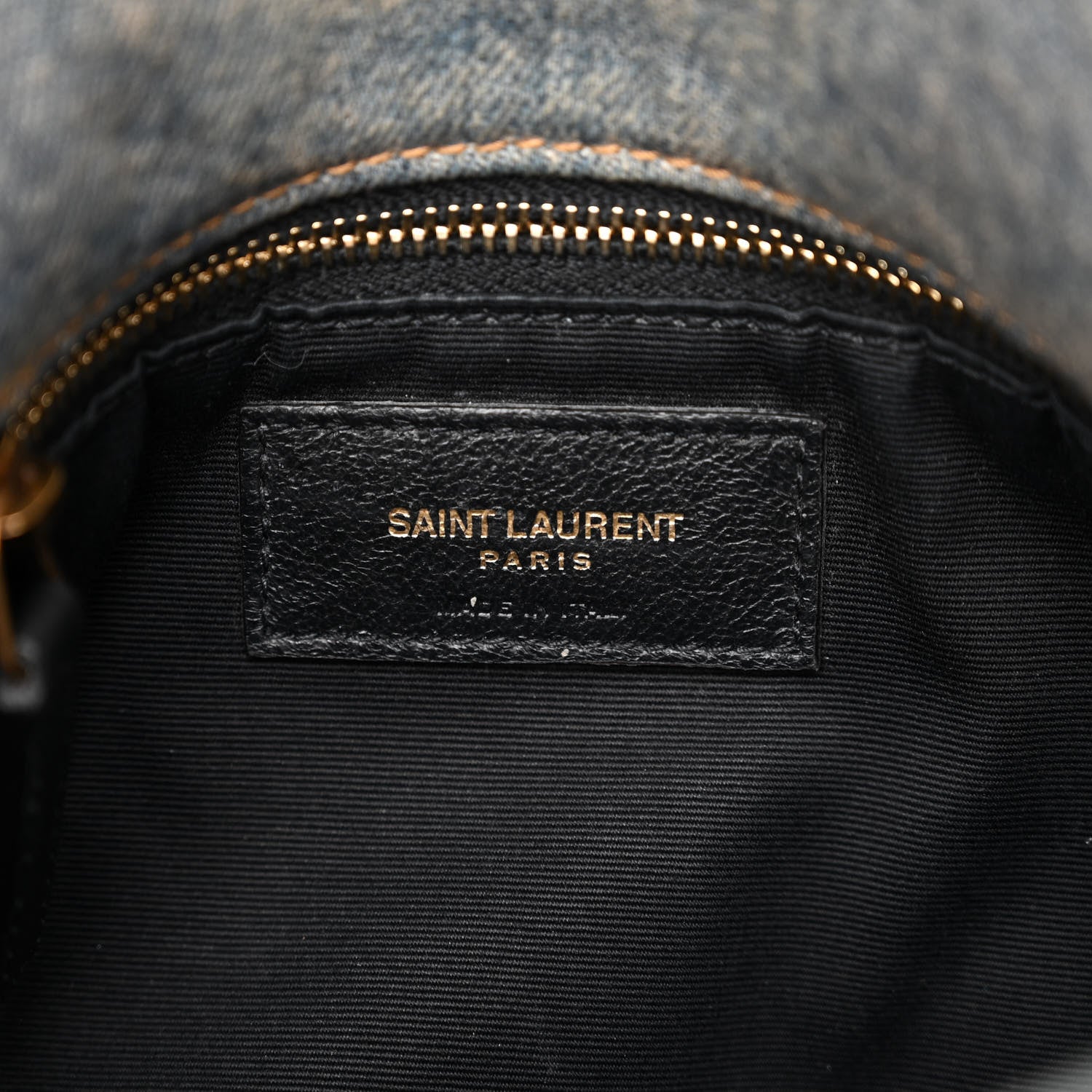 Saint Laurent Denim Quilted Small Loulou Puffer Monogram Chain Satchel Blue Cinnamon 6 of 11