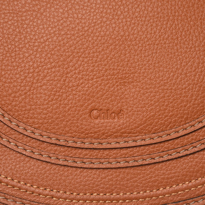 Chloe Calfskin Medium Marcie Round Crossbody Bag Tan 7 of 7