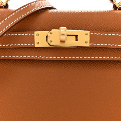 Hermes Epsom Mini Kelly Sellier 20 Gold 7 of 10