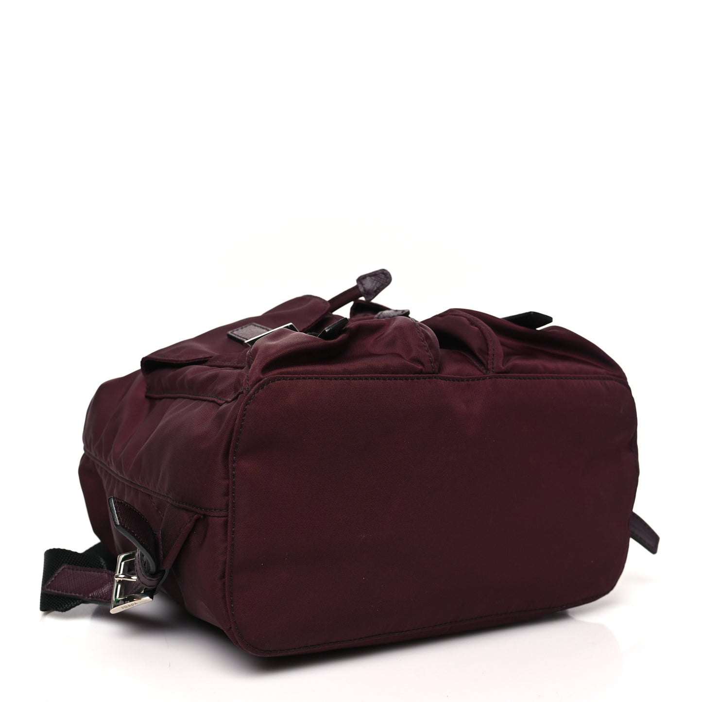 Nylon Vela Small Backpack Bordeaux Black