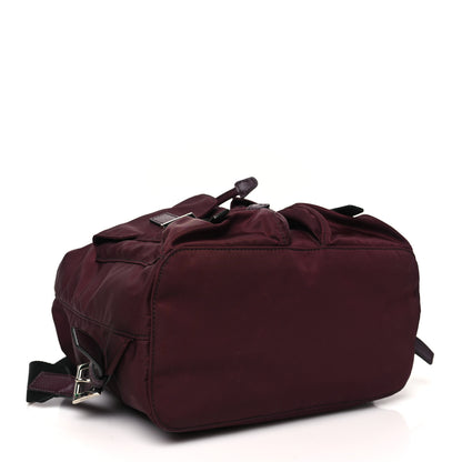Prada Nylon Vela Small Backpack Bordeaux Black 4 of 10