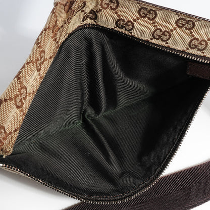 Gucci GG Monogram Double Pocket Belt Bag Dark Brown 5 of 9
