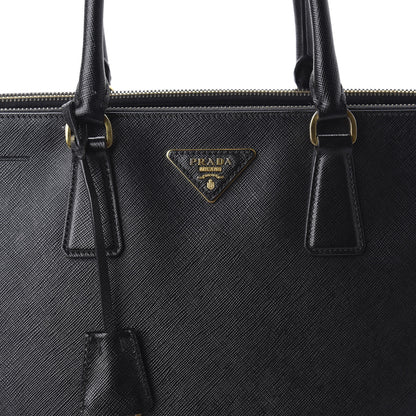 Prada Saffiano Medium Galleria Double Zip Tote Black 9 of 10