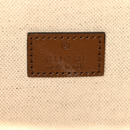 Gucci GG Supreme Monogram Azalea Calfskin Retro Interlocking G Large Duffle Bag Beige Ebony Brown Sugar 5 of 12