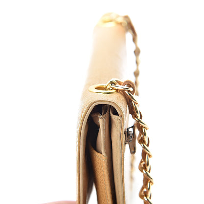 Chanel Caviar Timeless CC Wallet on Chain WOC Beige 18 of 24