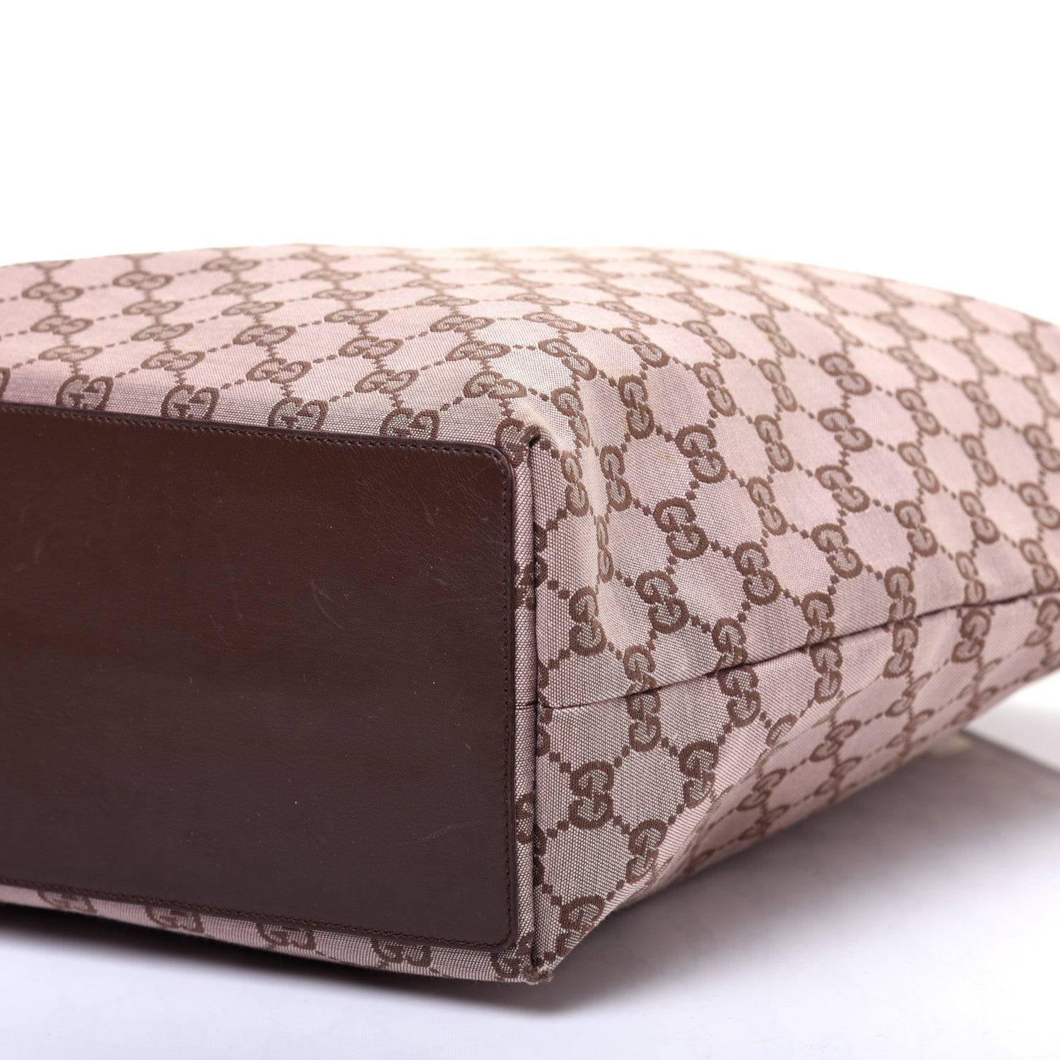 Gucci Monogram Large Bucket Tote Dark Brown 7 of 10