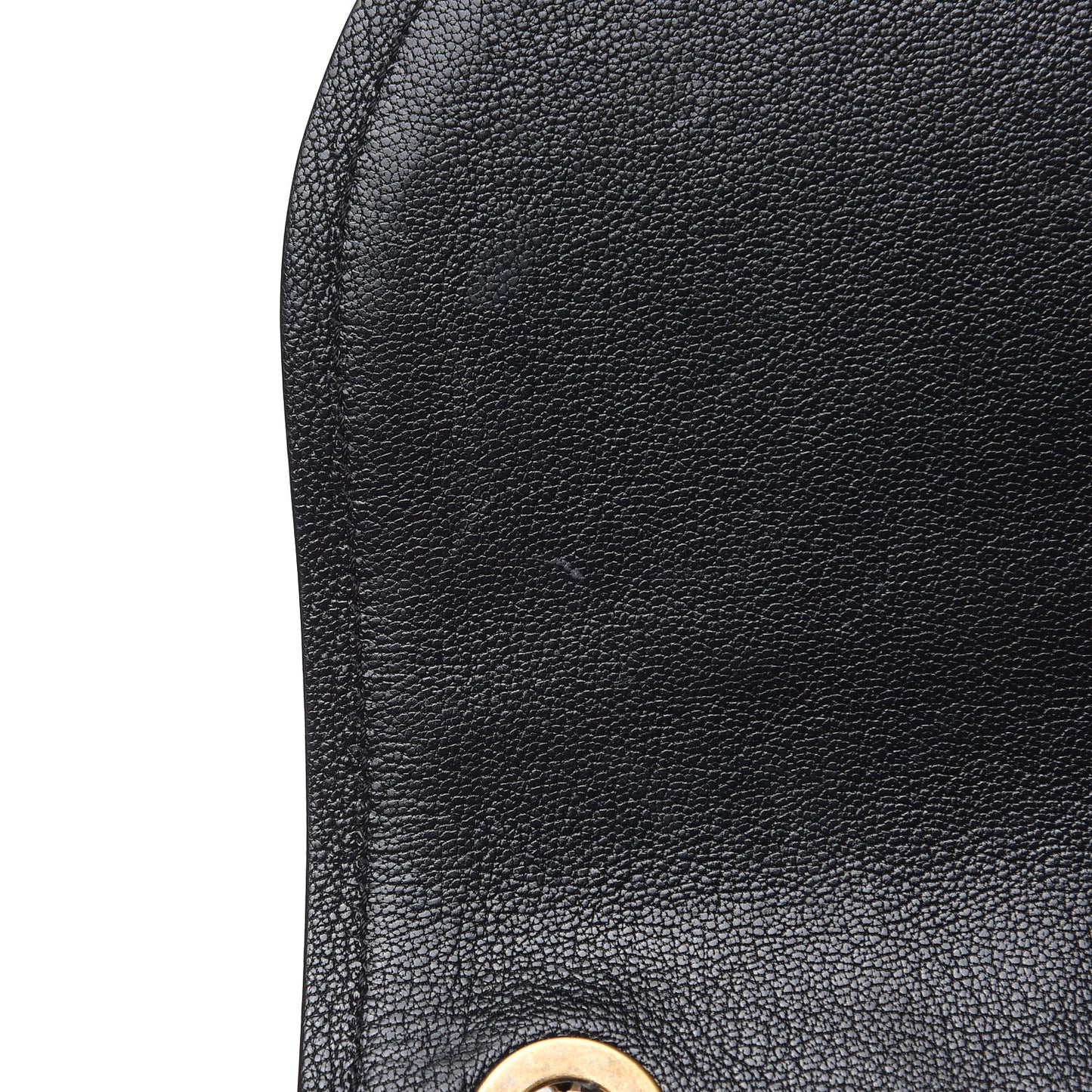 Shiny Calfskin Goatskin Quilted Medium Coco Curve Messenger Flap Black
