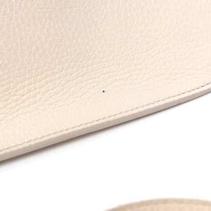 Tom Ford Grained Calfskin Large T Clasp Tara Crossbody Bag White 9 of 10