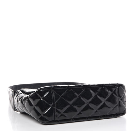 Chanel Patent Quilted Shoulder Flap Bag Black 4 of 21