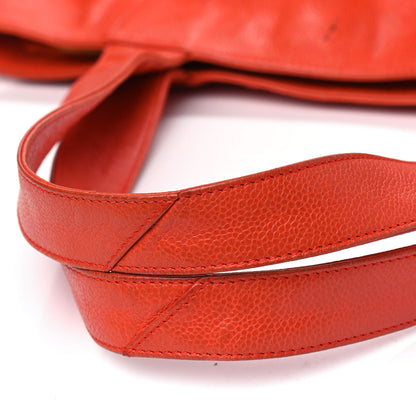 Chanel Caviar CC Tote Orange 15 of 17