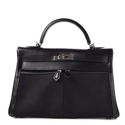 Hermes Box Toile Lakis Kelly Black 1 of 10
