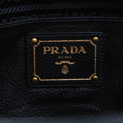 Prada Vitello Daino Tote Nero Black 6 of 7