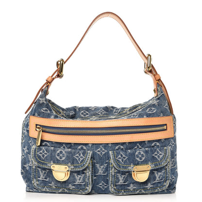 Louis Vuitton Monogram Denim Baggy PM Blue 1 of 10