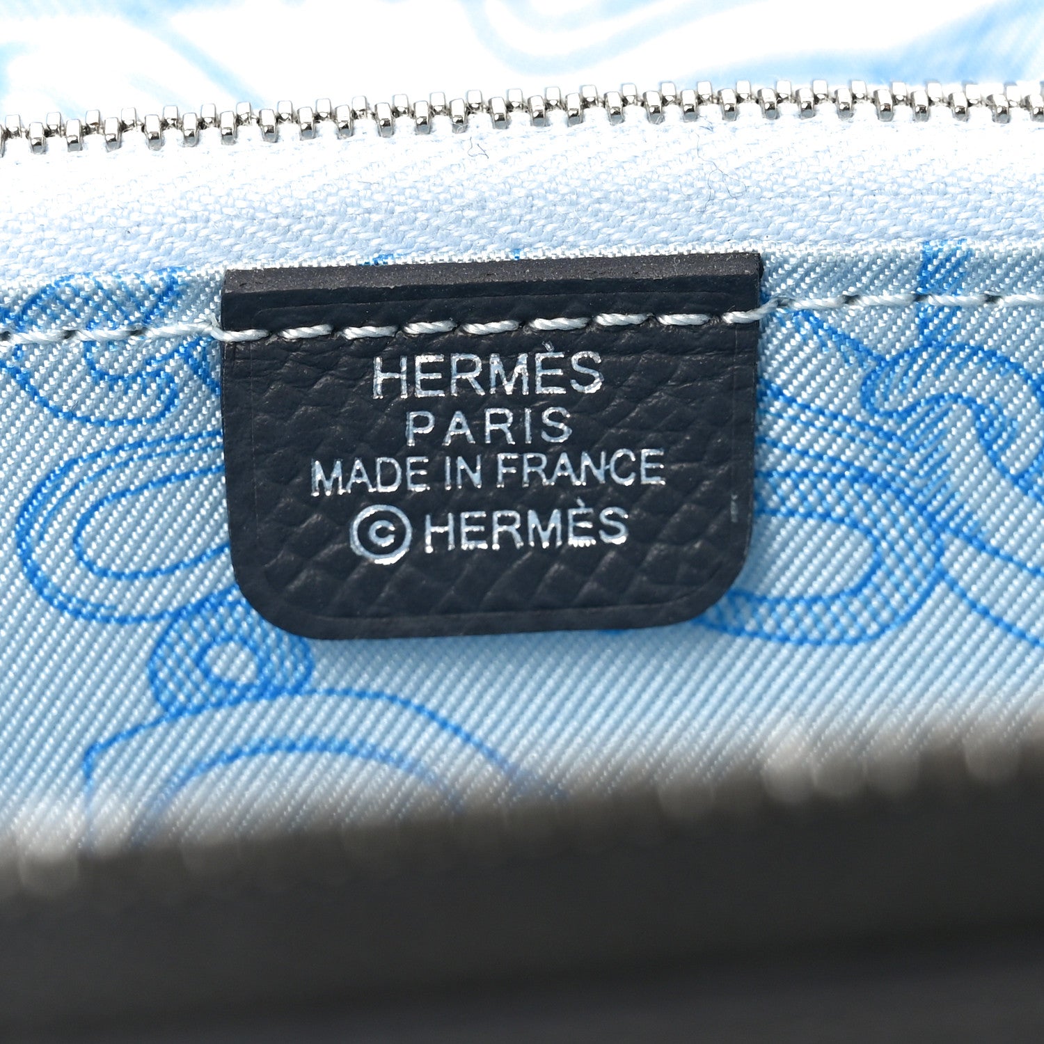 Hermes Epsom Silk'In Compact Wallet Ardoise Brume 6 of 8
