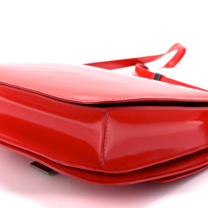 Celine Spazzolato Calfskin Medium Classic Box Flap Bag Vermillion 10 of 10