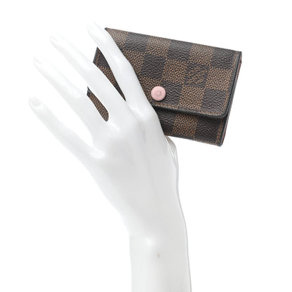 Louis Vuitton Damier Ebene Multicles 6 Key Holder Rose Ballerine 2 of 7