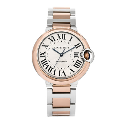 Cartier Stainless Steel 18K Pink Gold 36mm Ballon Bleu De Cartier Automatic Watch 1 of 5