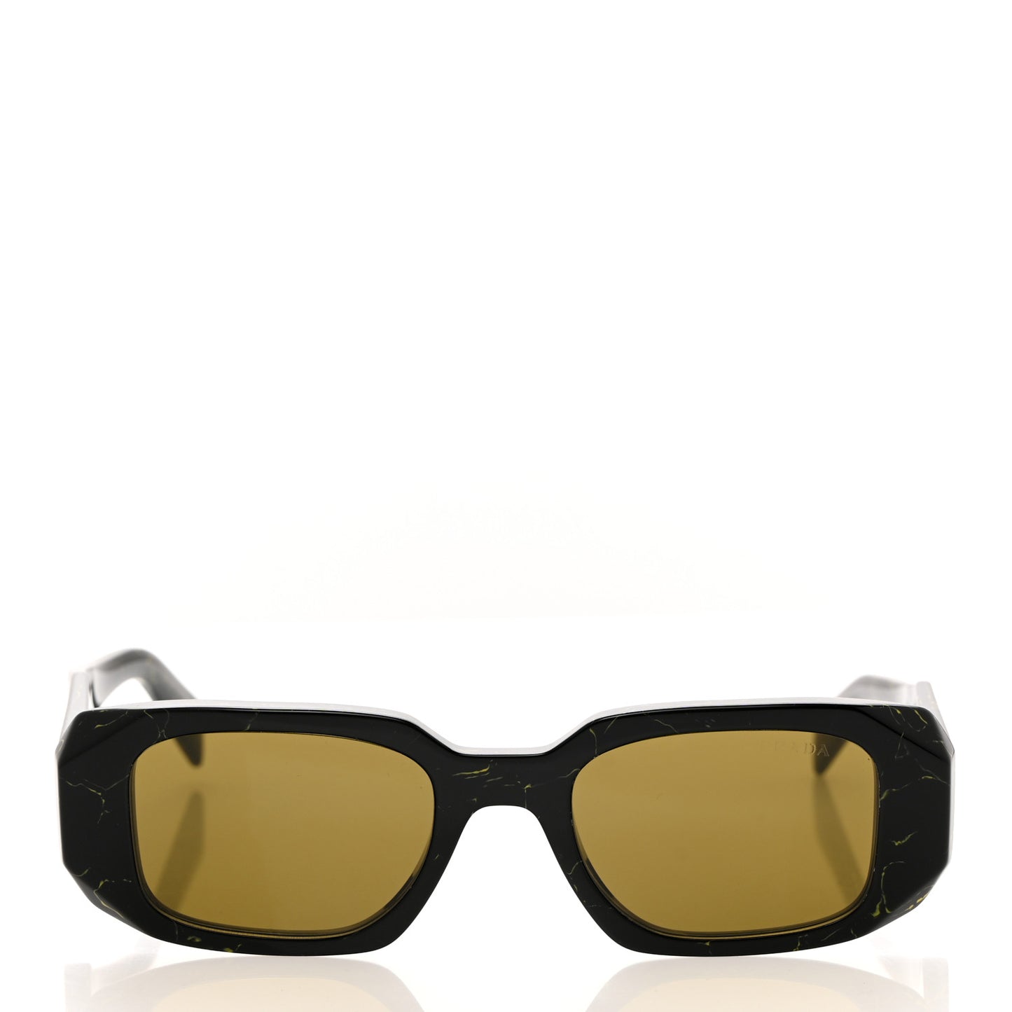 Acetate Symbole Marbled Sunglasses SPR 17W Black Yellow
