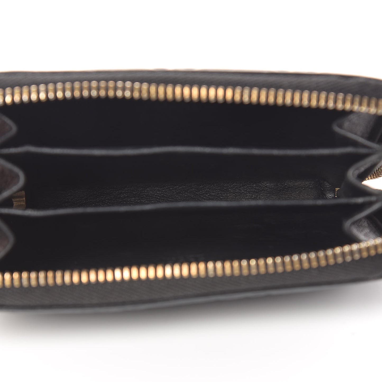 Guccissima Zip Around Card Case Black
