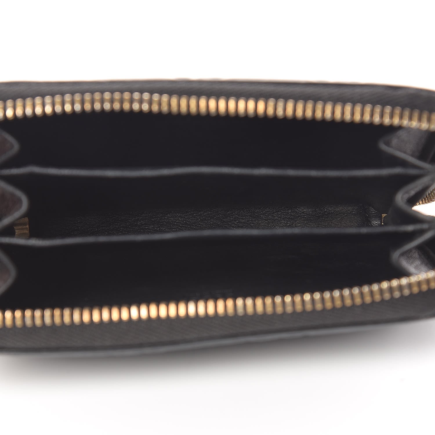 Gucci Guccissima Zip Around Card Case Black 5 of 12
