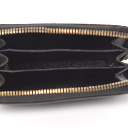 Gucci Guccissima Zip Around Card Case Black 5 of 12