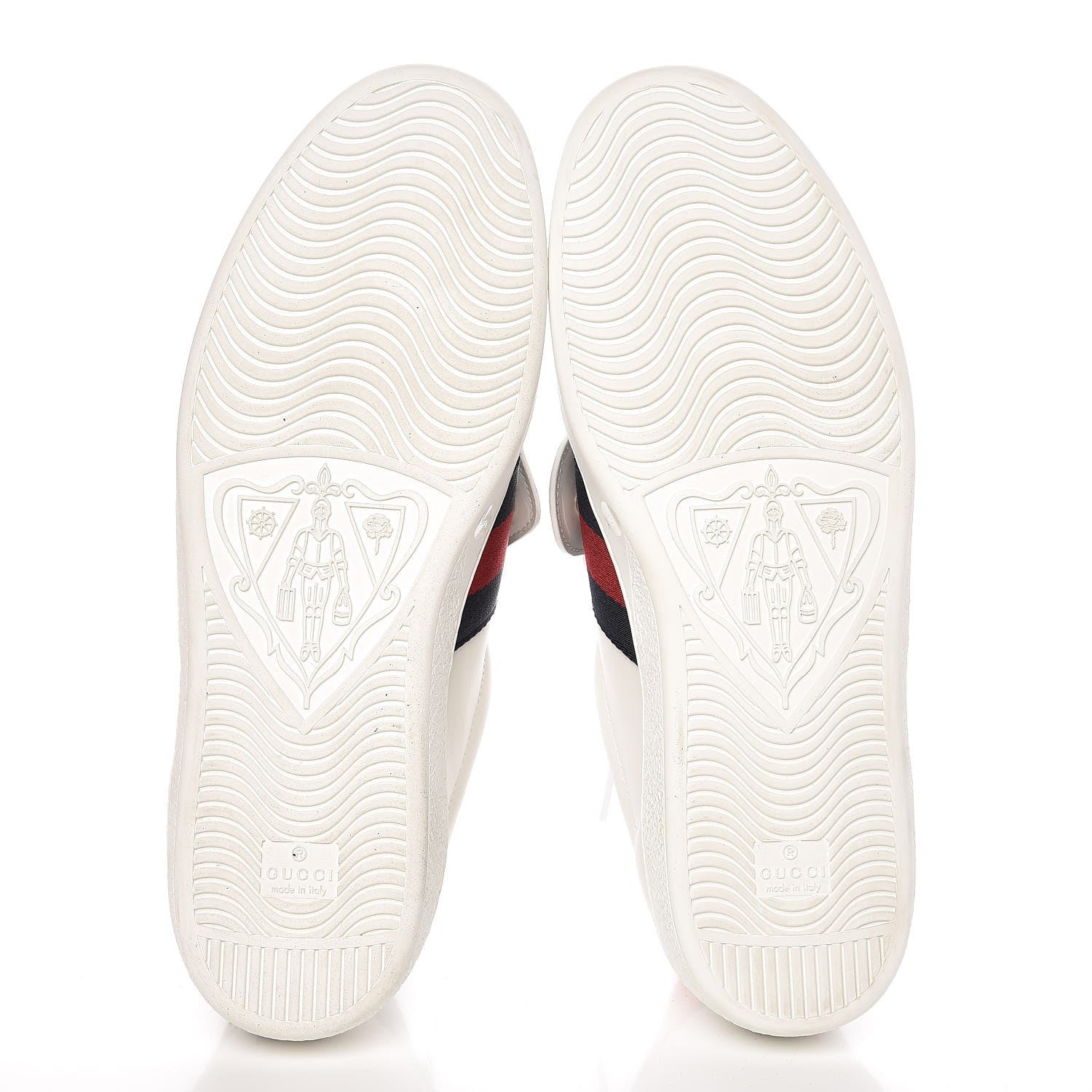 Gucci Calfskin Ayers Web Blind for Love Embroidered Mens Ace Sneakers 10 White 5 of 10