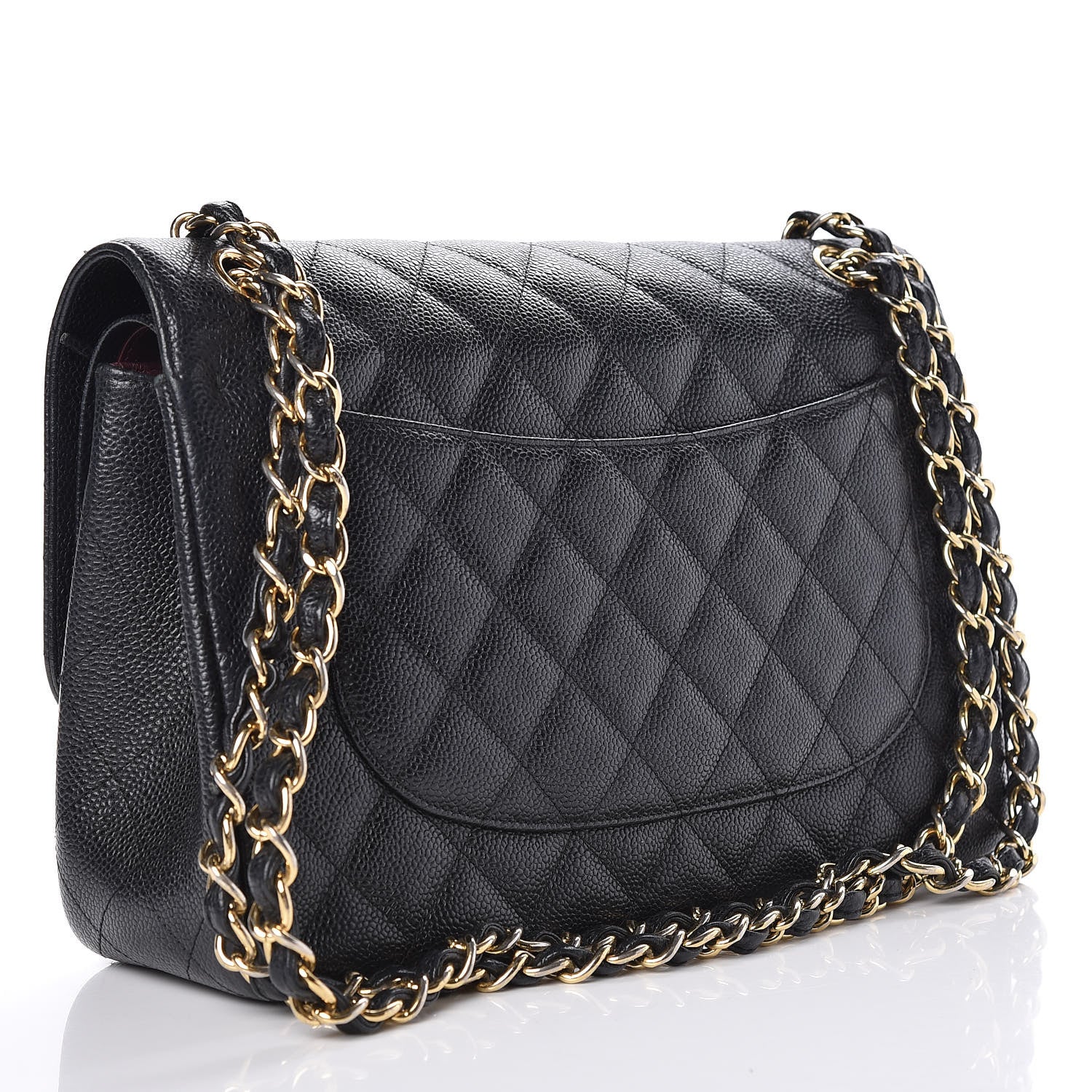 Chanel Caviar Quilted Jumbo Double Flap Black 4 of 14