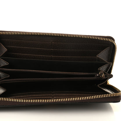 Gucci GG Supreme Monogram Web Ophidia Zip Around Wallet Brown 5 of 7