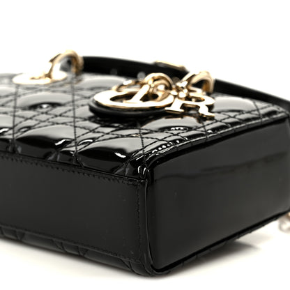 Christian Dior Patent Cannage Small Lady D-Joy Black 10 of 11