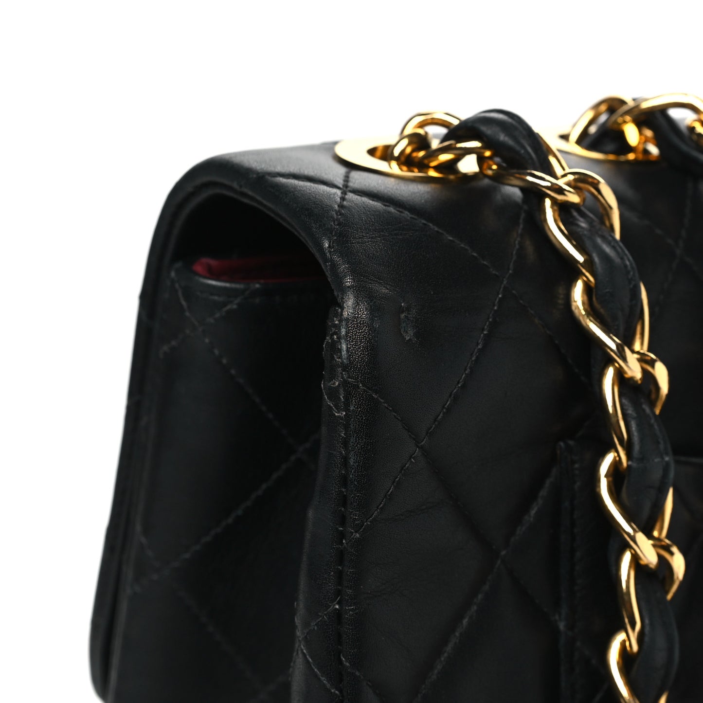 Lambskin Quilted XL Jumbo Single Flap Black