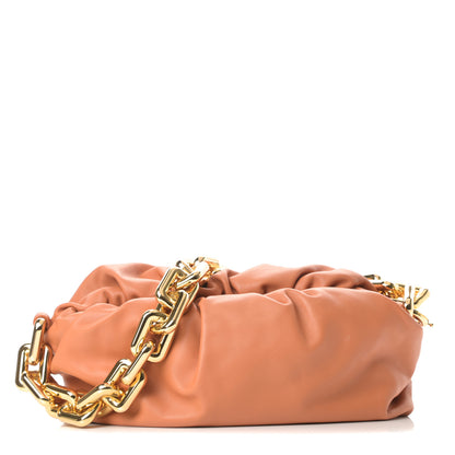 Bottega Veneta Calfskin The Pouch Chain Clay 1 of 12