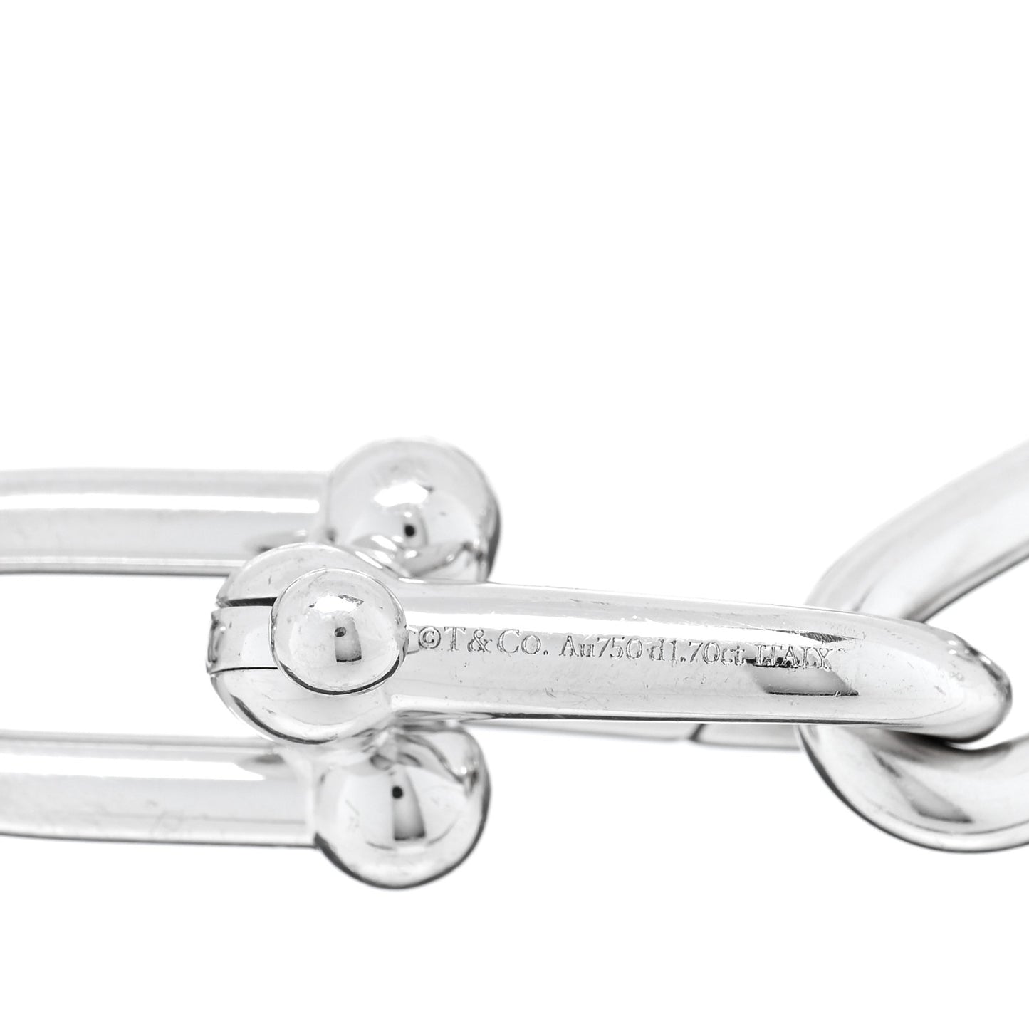 18K White Gold Diamond Large HardWear Link Bracelet