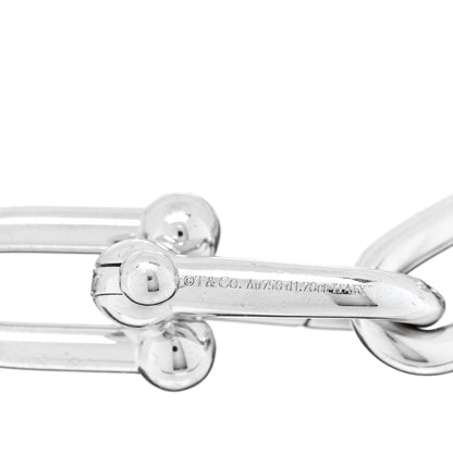 Tiffany 18K White Gold Diamond Large HardWear Link Bracelet 3 of 4