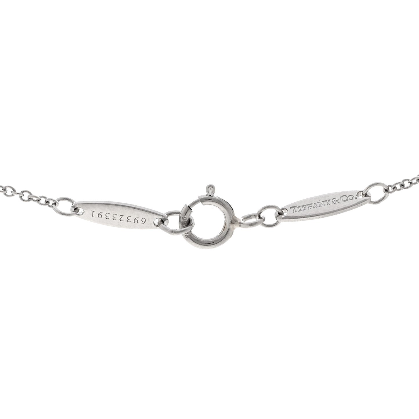 Platinum Diamond .82ct Elsa Peretti Diamonds by the Yard Pendant Necklace