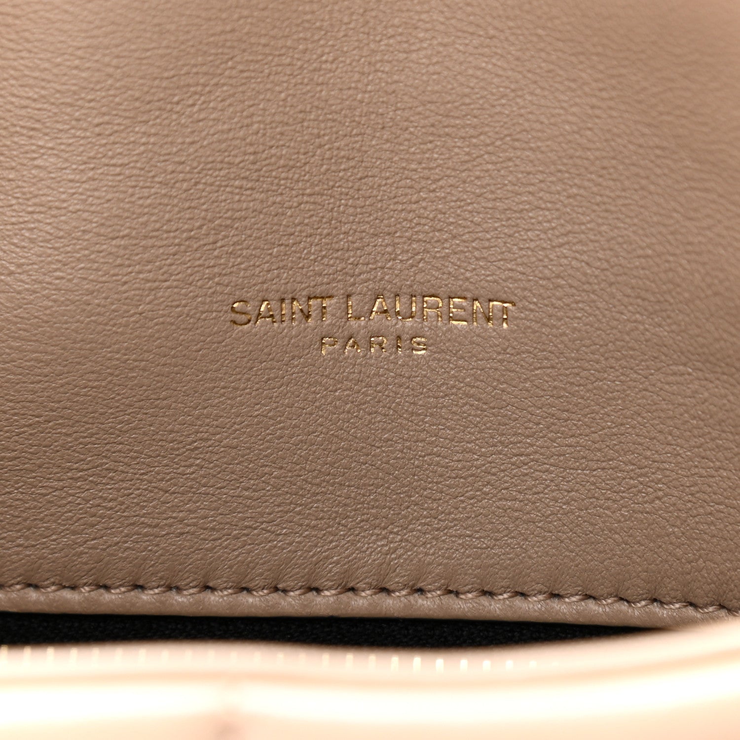 Saint Laurent Lambskin Quilted Toy Loulou Puffer Monogram Chain Satchel Nude Powder 6 of 10