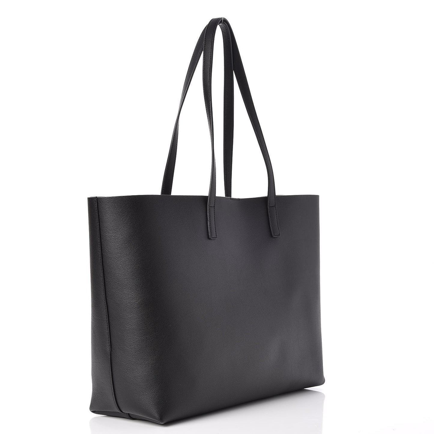 Calfskin Large Shopping Tote Black