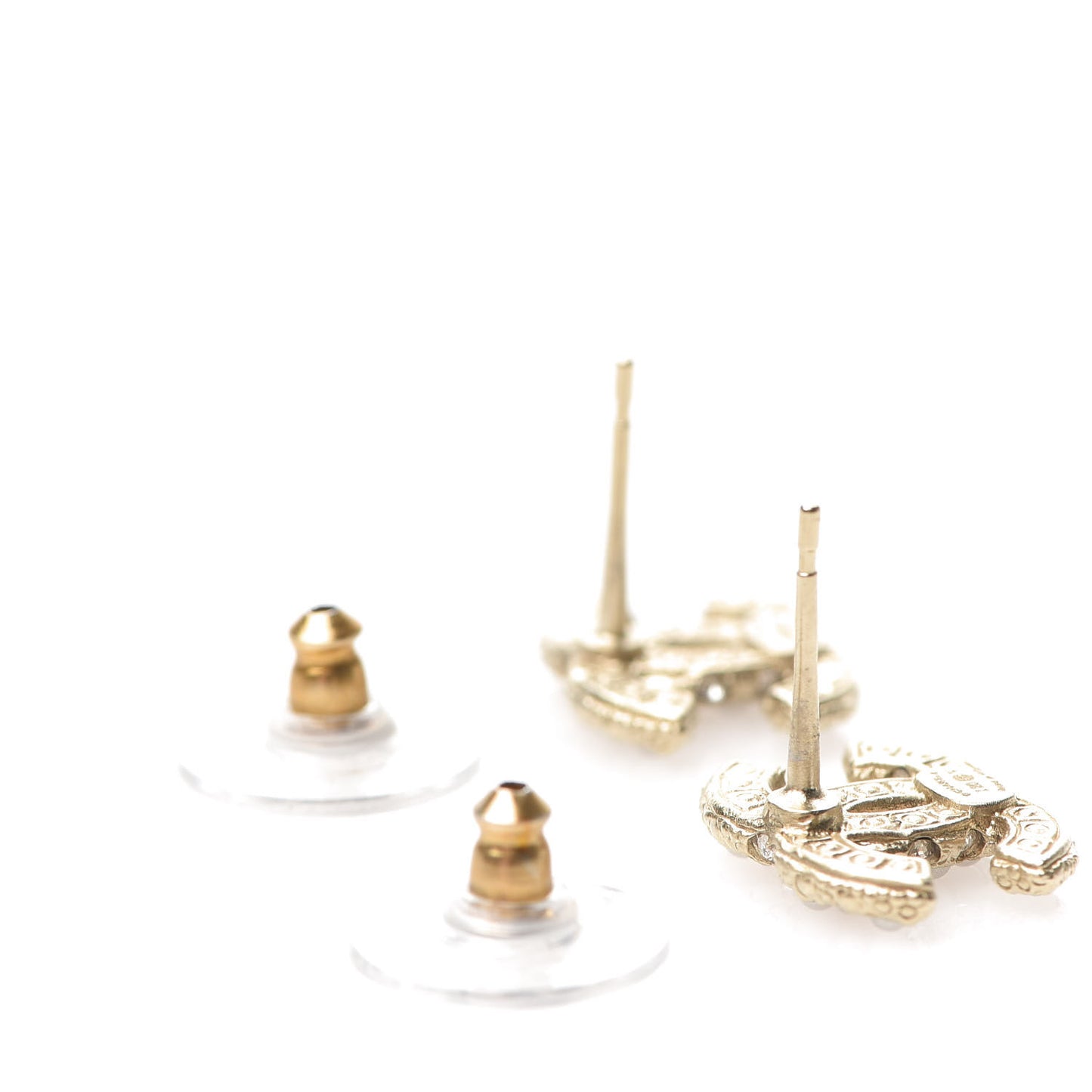 Pearl CC Earrings Gold