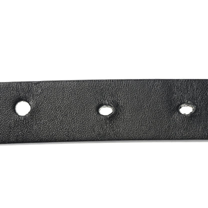 Christian Dior Calfskin Saddle Belt 80 Black 7 of 10