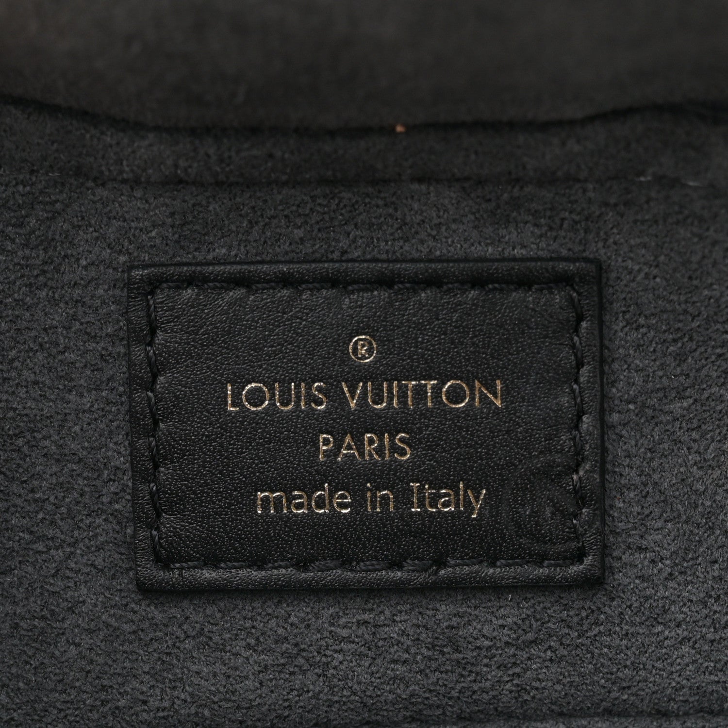 Louis Vuitton Calfskin Nanogram Embossed Clutch Black 6 of 10