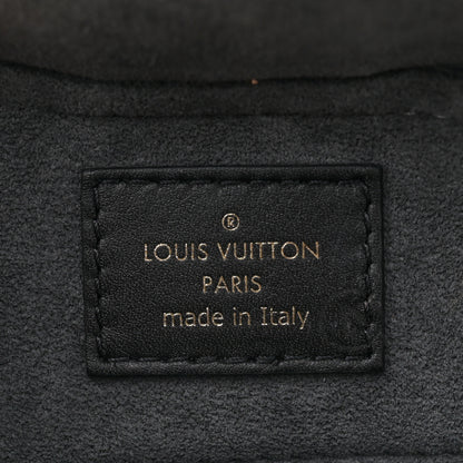 Louis Vuitton Calfskin Nanogram Embossed Clutch Black 6 of 10