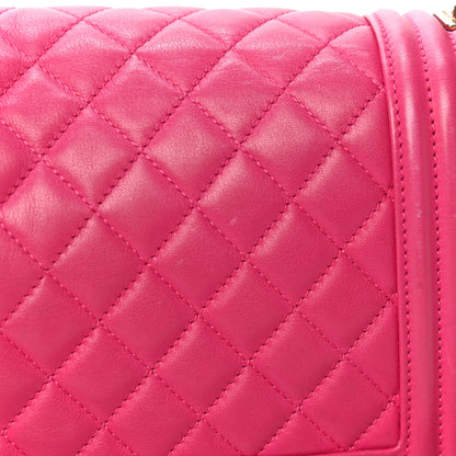 Chanel Lambskin Quilted Medium Boy Flap Pink 17 of 21