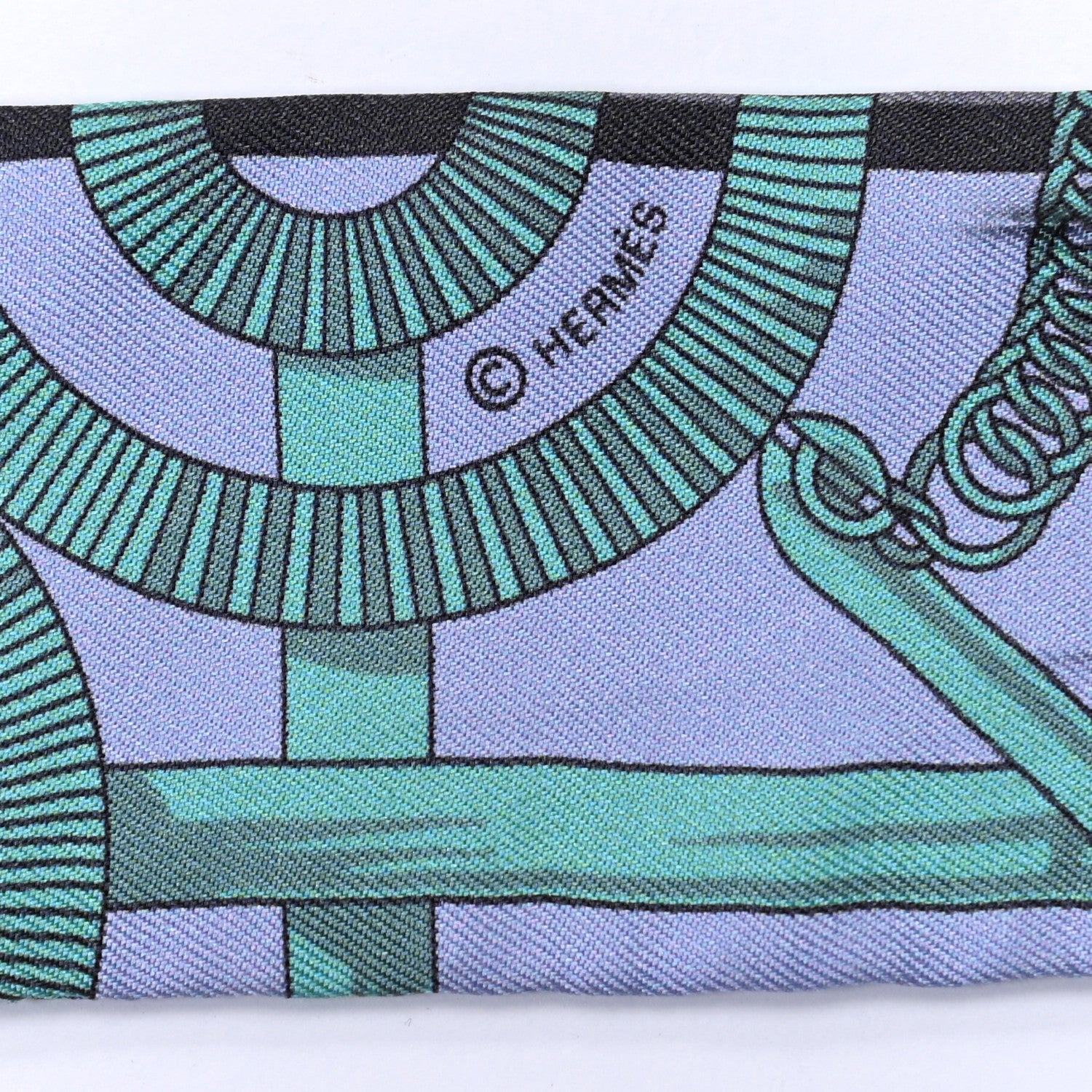 Hermes Silk Eperon d'Or Twilly 3 of 4