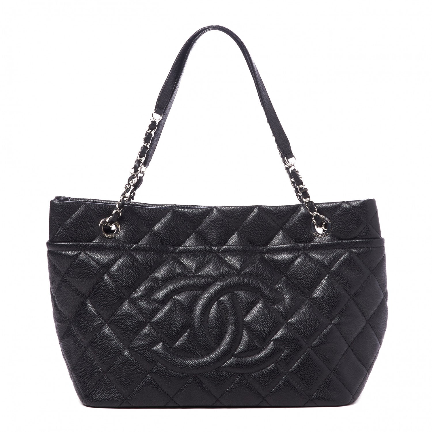 Chanel Caviar Quilted Timeless CC Soft Tote Black 1 of 8
